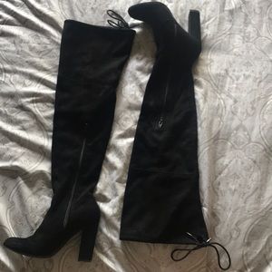 A New Day: Black Thigh High Boots